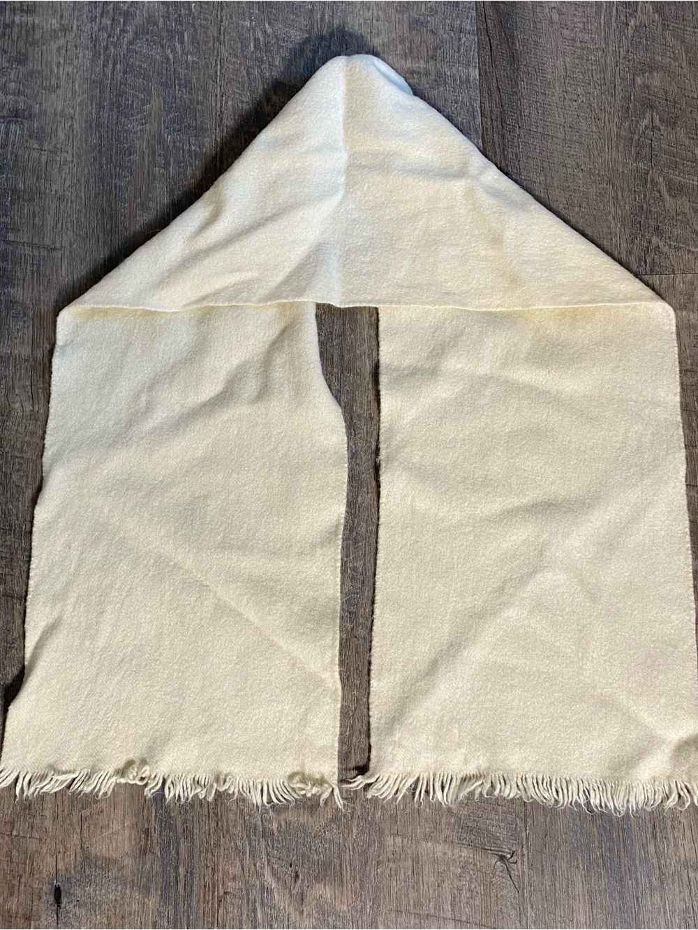 Vintage 100% pure cashmere scarf | cream ivory |made in west Germany | Jacobsons